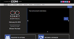 Desktop Screenshot of ciomontrealsummit.com
