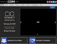 Tablet Screenshot of ciomontrealsummit.com